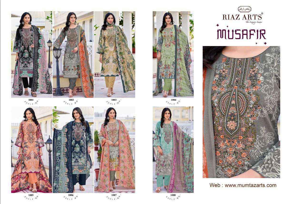 Riaz Arts Musafir Vol 26 Lawn Cotton Dress Material Wholesale Price ( 8 pcs Catalogue