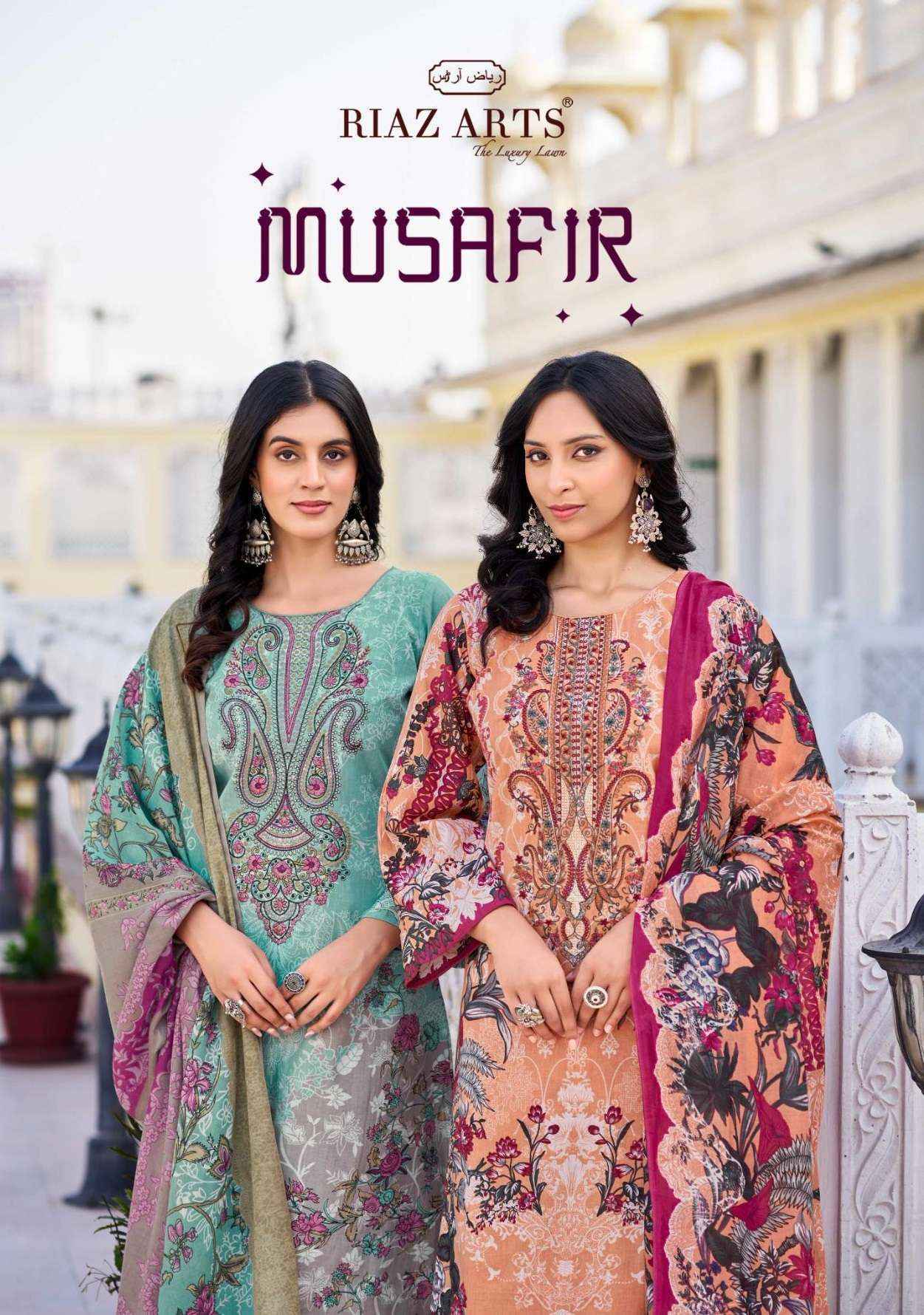Riaz Arts Musafir Vol 26 Lawn Cotton Dress Material Wholesale Price ( 8 pcs Catalogue