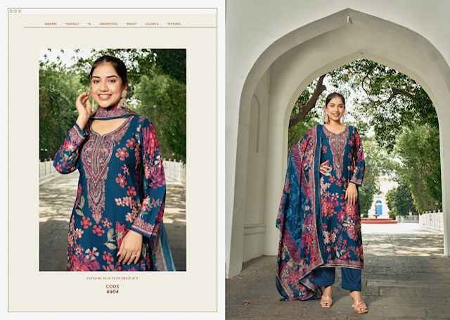 Rupali Fashion Raahi Vol 4 Musline Salwar Suit Wholesale Rate ( 6 Pcs Catalog )