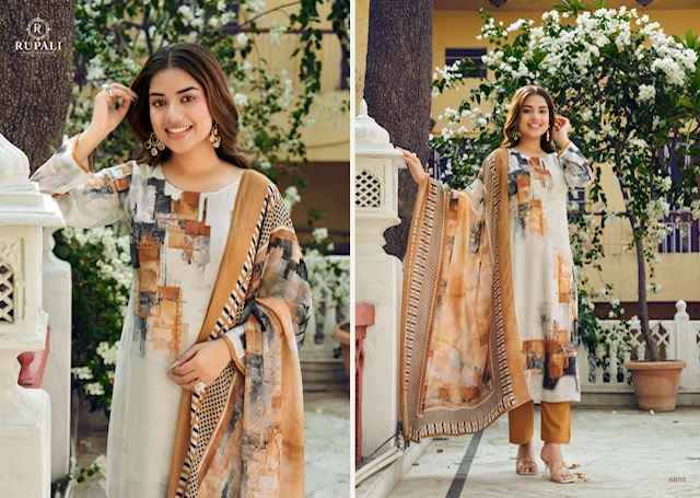 Rupali Fashion Radhya Musline Salwar Kameez Wholesale Rate ( 4 Pcs Catalog )