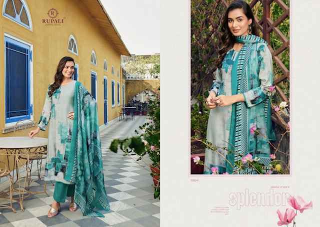 Rupali Fashion Radhya Musline Salwar Kameez Wholesale Rate ( 4 Pcs Catalog )