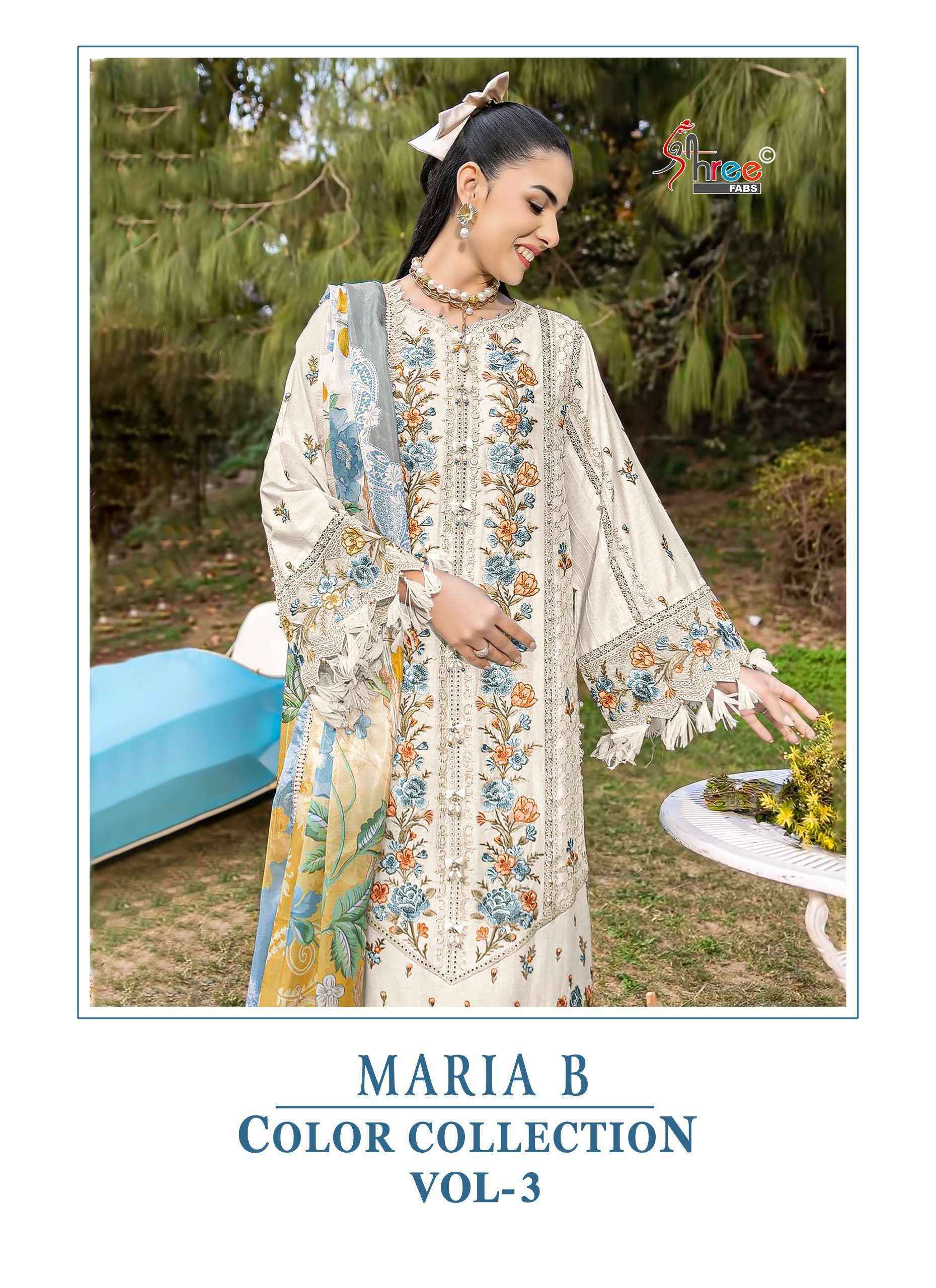 Shree Fabs Maria B Colour Collection Vol 3 Cotton Dress Material