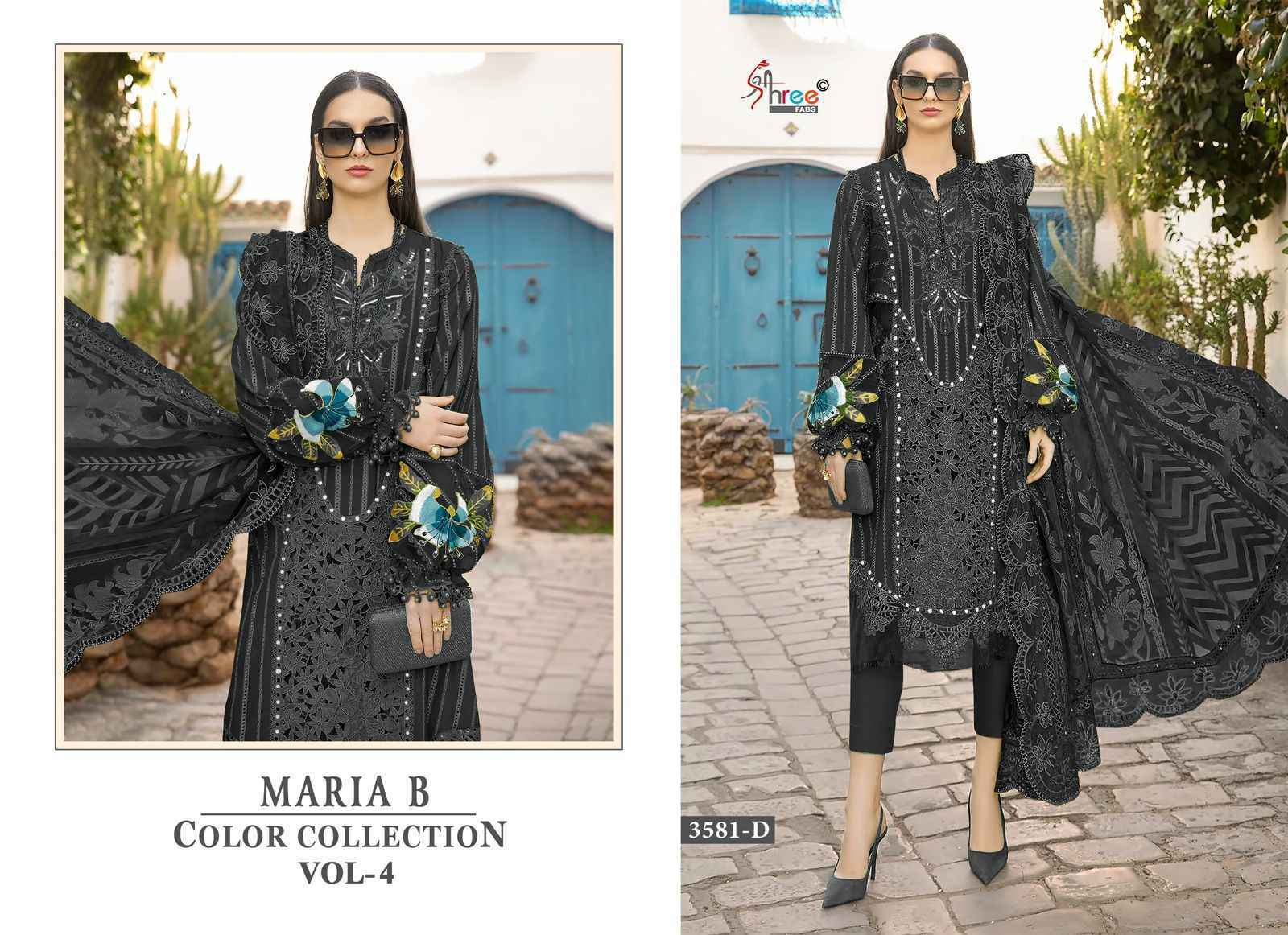 Shree Fabs Maria B Colour Collection Vol 4 Cotton Dress Material