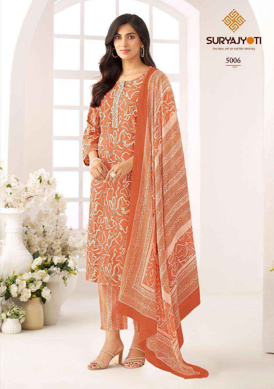 Suryajyoti Ice Look Vol 5 Cotton Dress Material Wholesale Price ( 8 pcs Catalogue