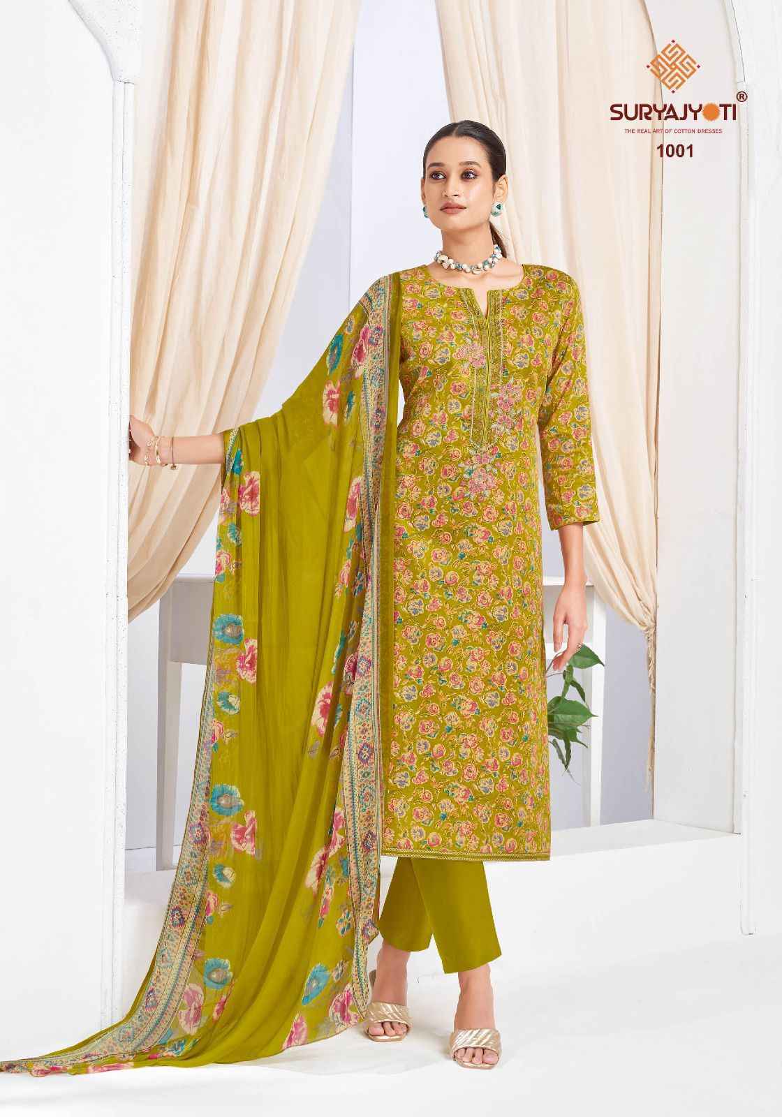 Suryajyoti Kalpana Vol 1 Jam Satin Salwar Kameez Wholesale Rate ( 6 pcs Catalog )