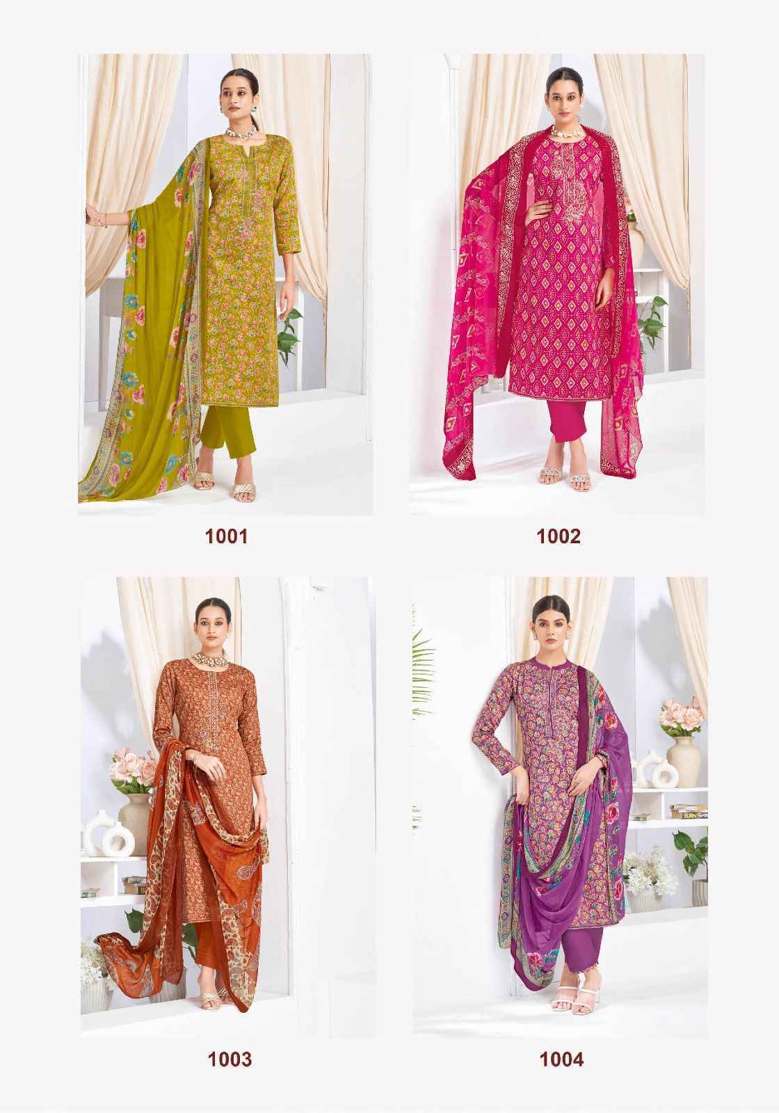 Suryajyoti Kalpana Vol 1 Jam Satin Salwar Kameez Wholesale Rate ( 6 pcs Catalog )