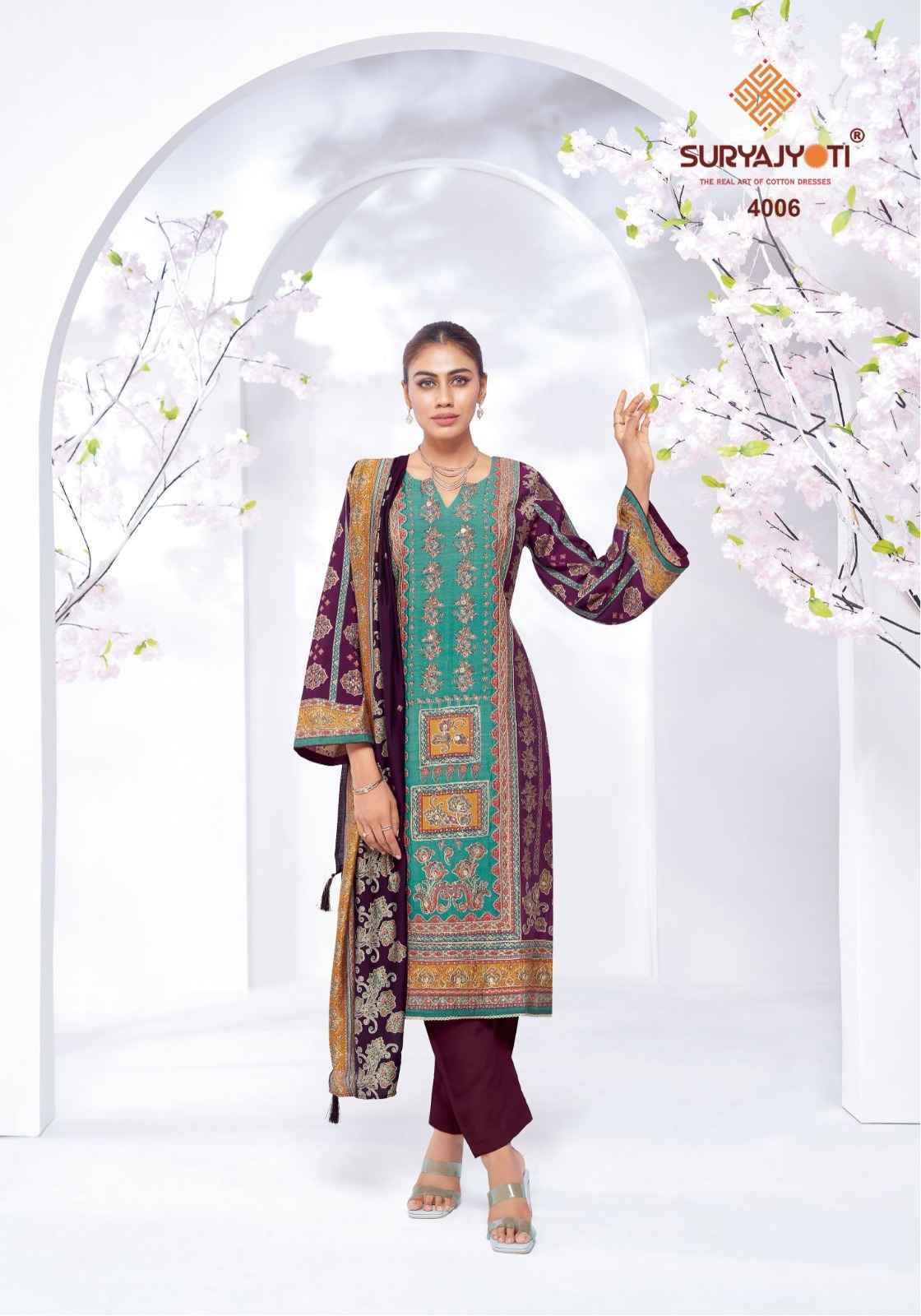 Suryajyoti Kanchan Vol 4 Modal Dress Material Wholesale Surat ( 6 pcs Catalogue