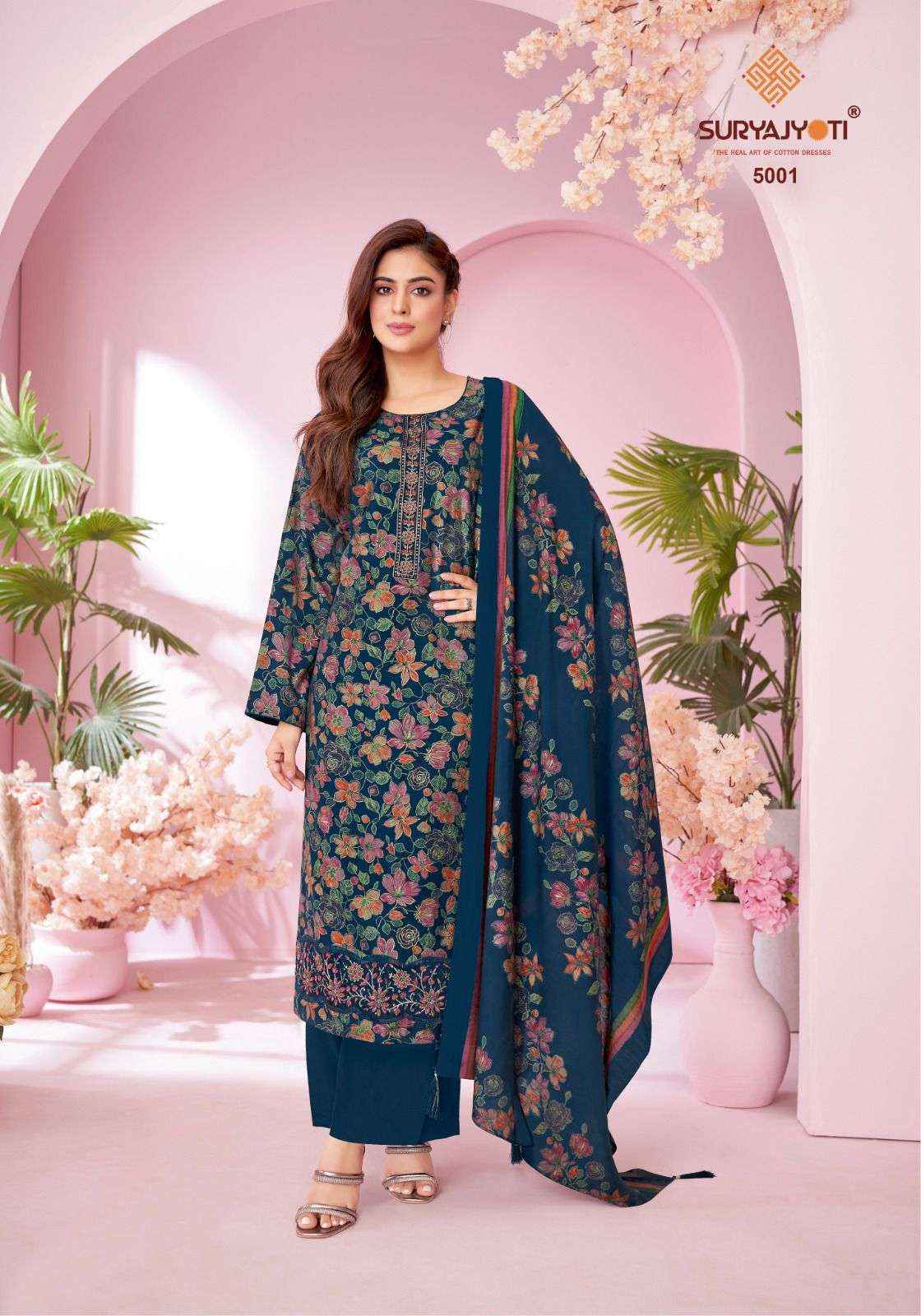 Suryajyoti Kanika Vol 5 Wholesale Modal Dress Material ( 6 pcs Catalogue