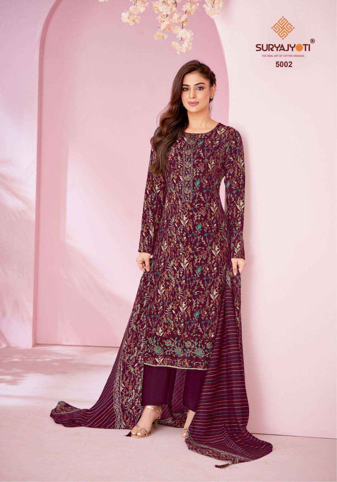 Suryajyoti Kanika Vol 5 Wholesale Modal Dress Material ( 6 pcs Catalogue