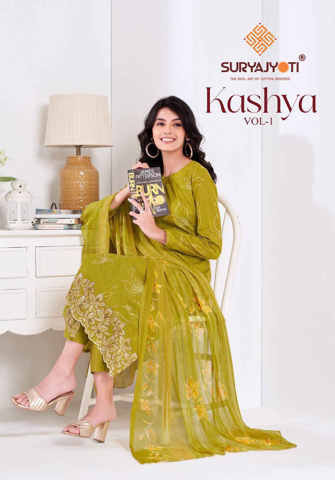Suryajyoti Kashya Vol 1 Lawn Dress Material Wholesale Surat ( 8 Pc Catalouge )