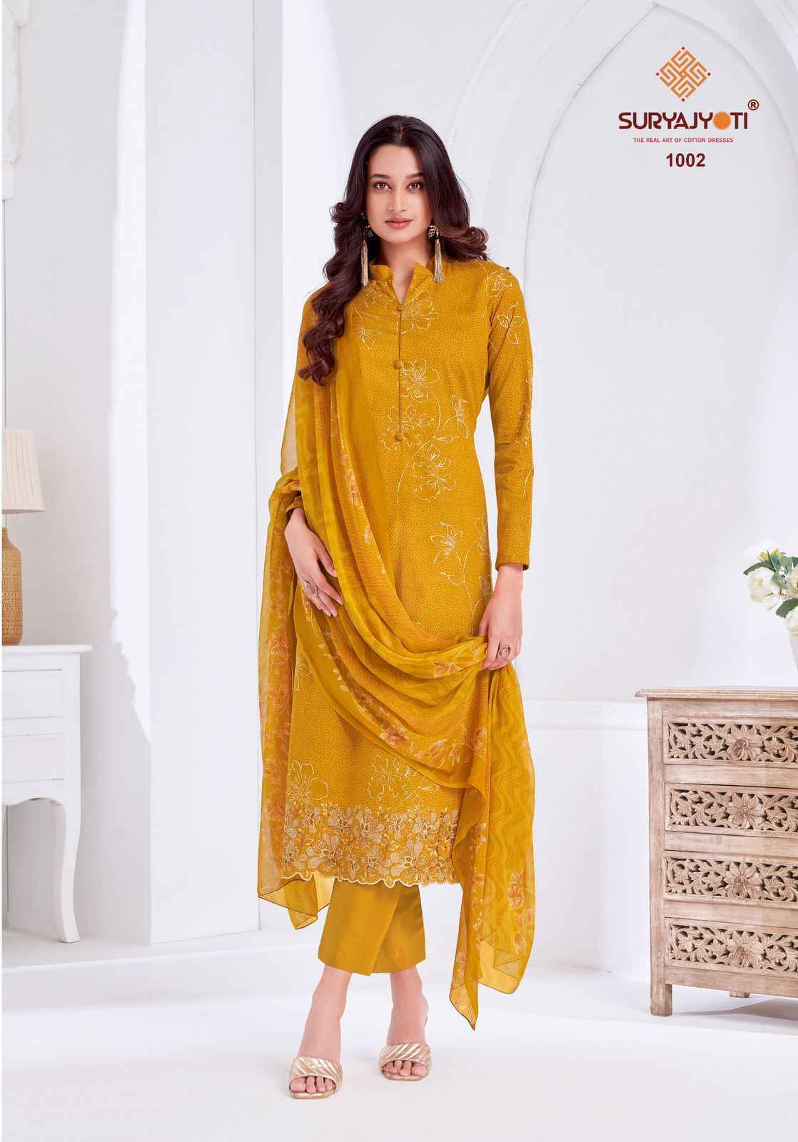 Suryajyoti Kashya Vol 1 Lawn Dress Material Wholesale Surat ( 8 Pc Catalouge )