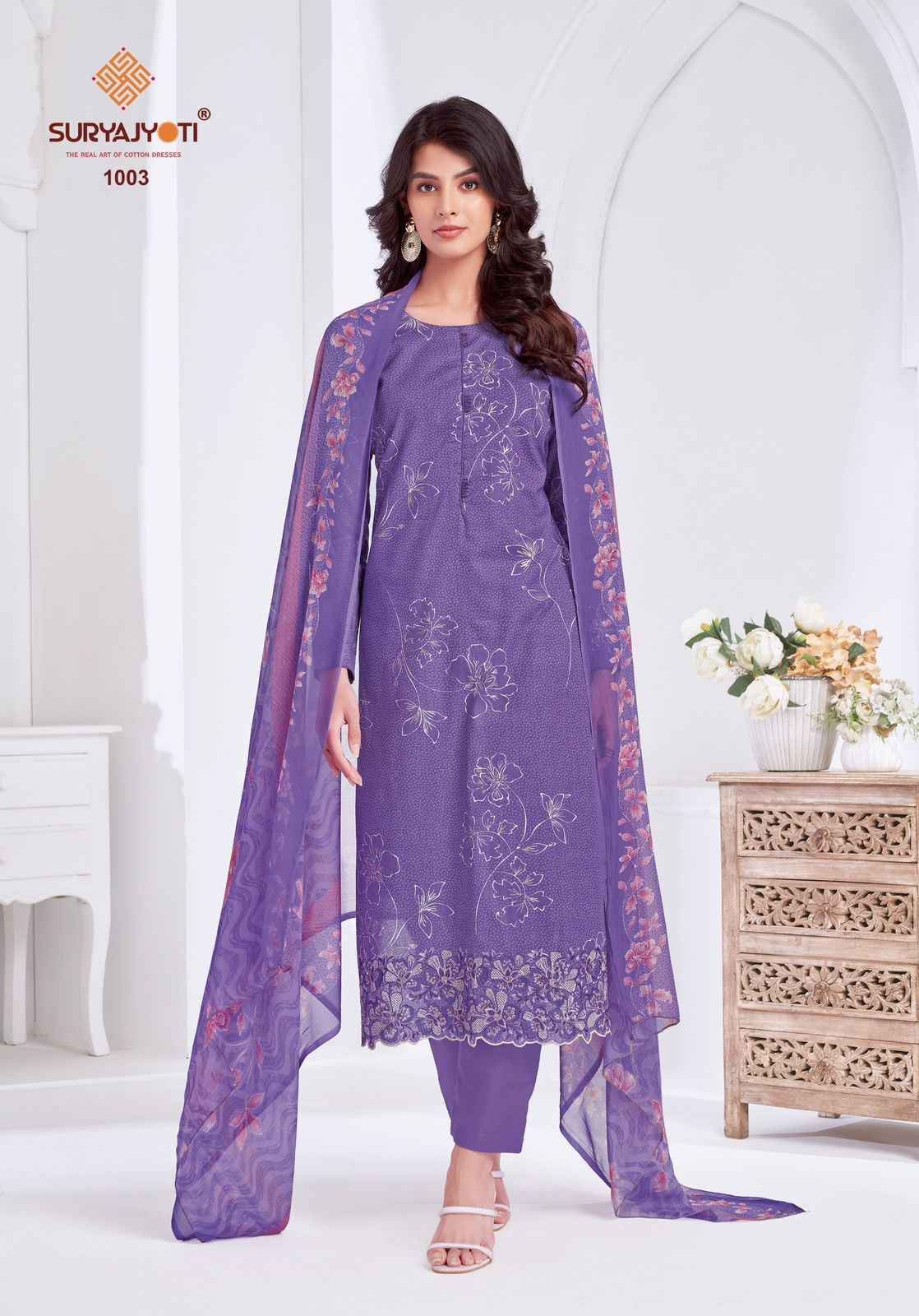 Suryajyoti Kashya Vol 1 Lawn Dress Material Wholesale Surat ( 8 Pc Catalouge )
