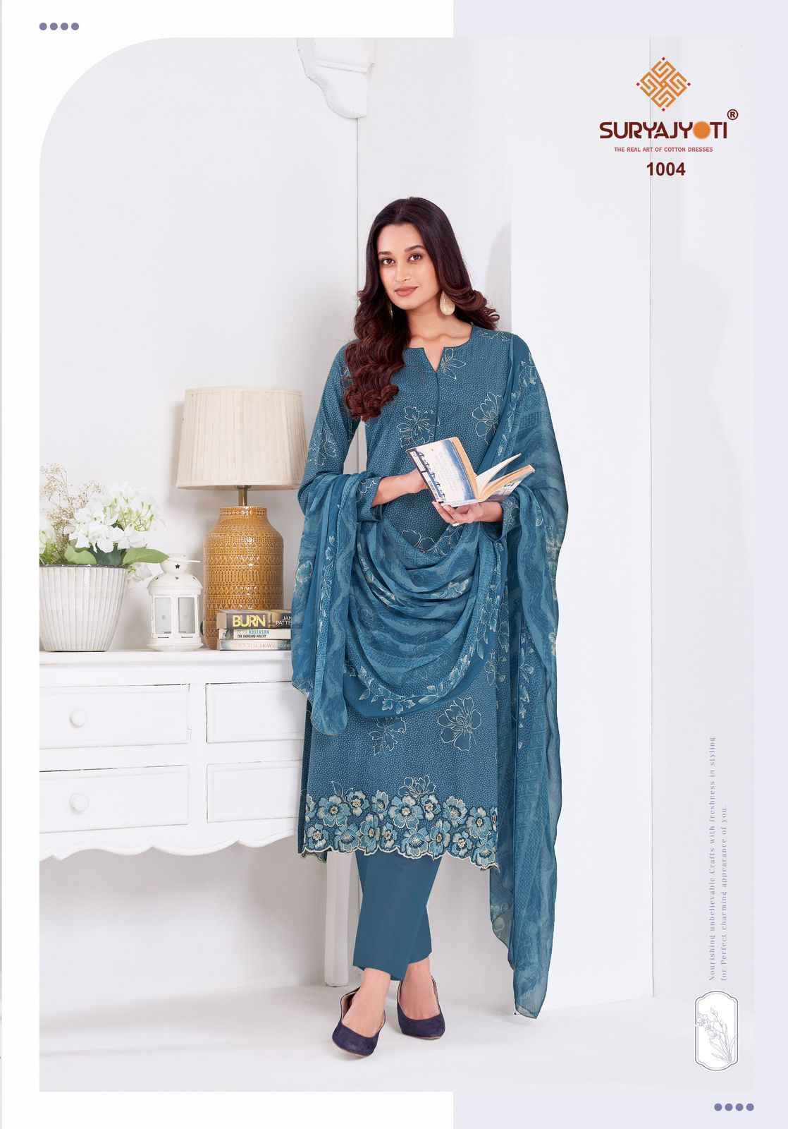Suryajyoti Kashya Vol 1 Lawn Dress Material Wholesale Surat ( 8 Pc Catalouge )