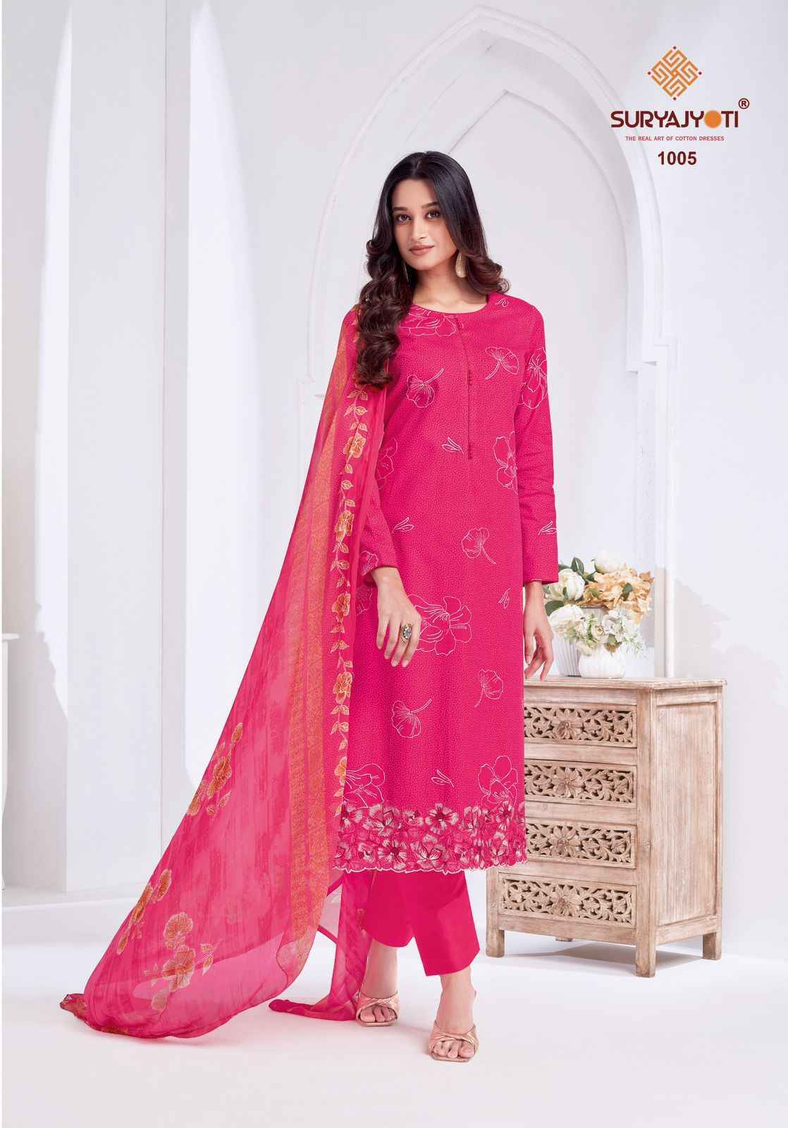 Suryajyoti Kashya Vol 1 Lawn Dress Material Wholesale Surat ( 8 Pc Catalouge )