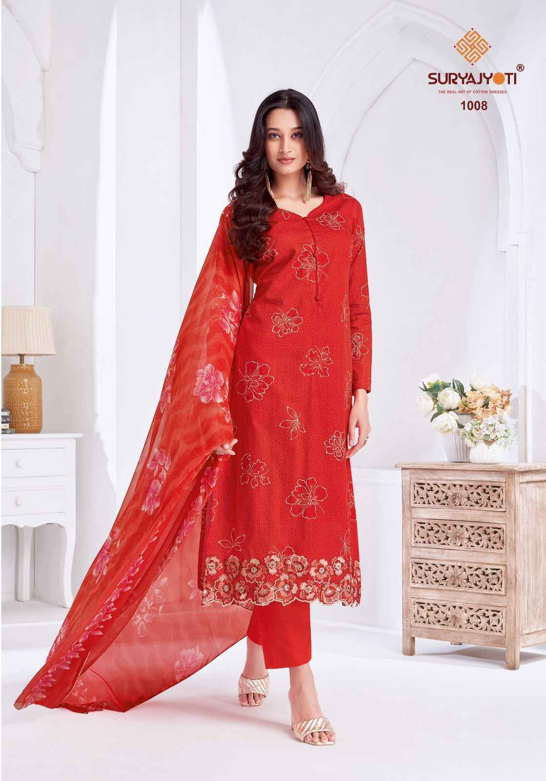 Suryajyoti Kashya Vol 1 Lawn Dress Material Wholesale Surat ( 8 Pc Catalouge )