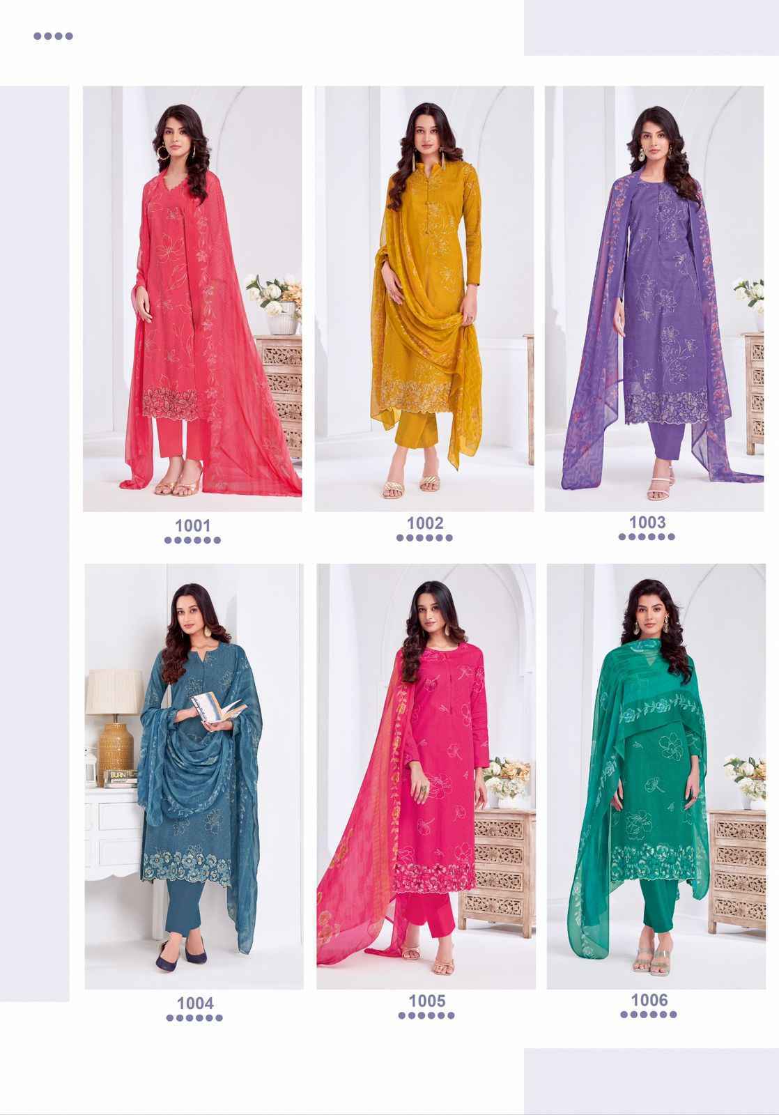 Suryajyoti Kashya Vol 1 Lawn Dress Material Wholesale Surat ( 8 Pc Catalouge )