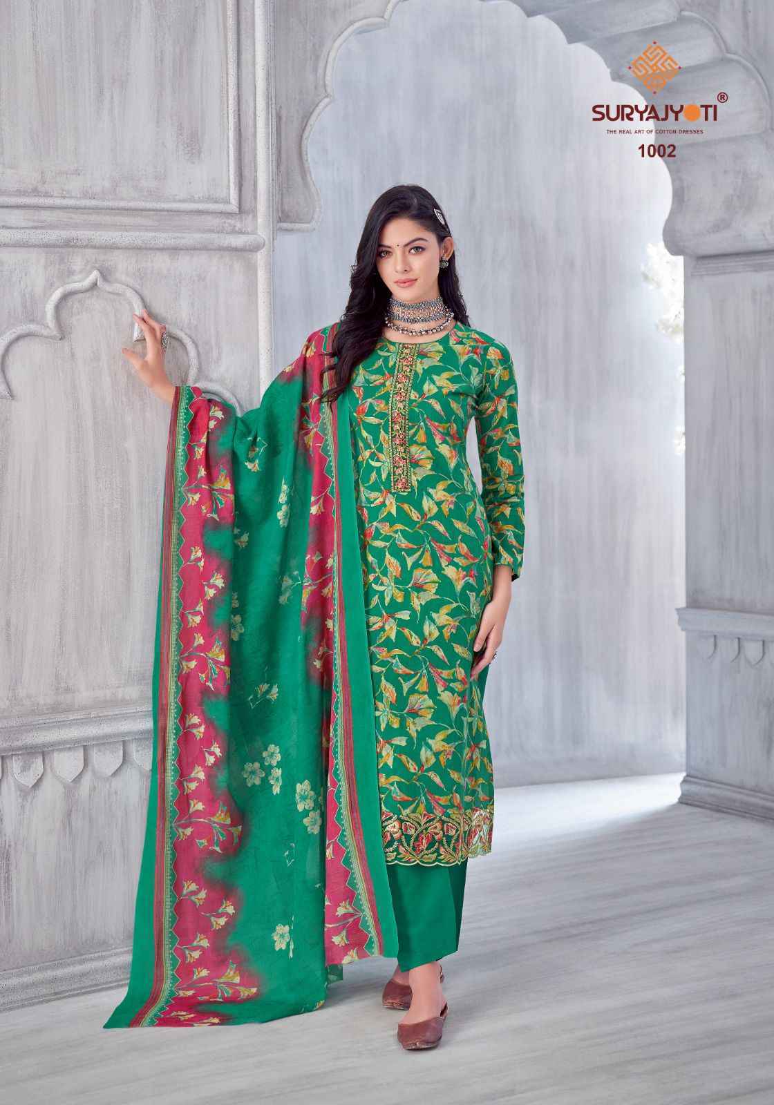 Suryajyoti Kia Vol 1 Lawn Cotton Dress Material Wholesale Bazaar ( 8 pcs Catalogue