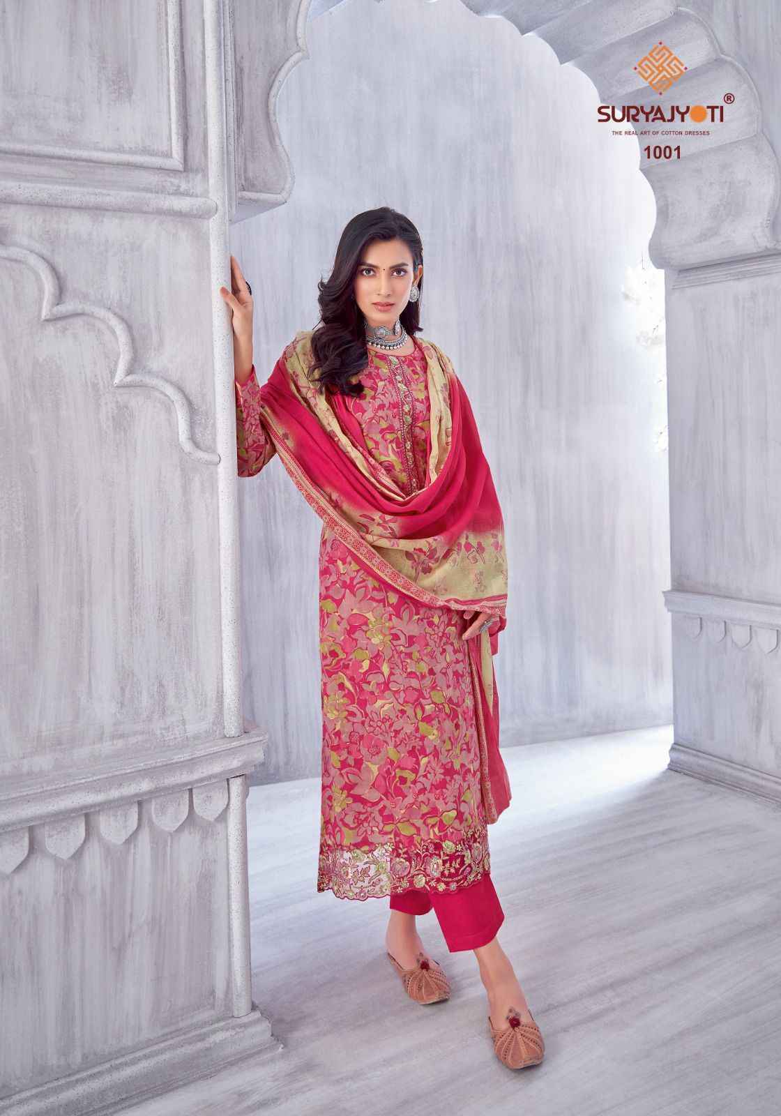 Suryajyoti Kia Vol 1 Lawn Cotton Dress Material Wholesale Bazaar ( 8 pcs Catalogue