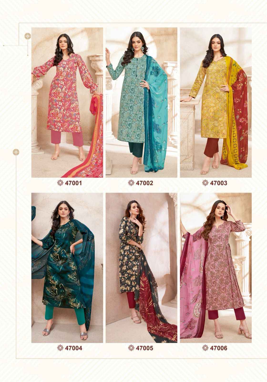 Suryajyoti Naishaa Vol 47 Wholesale Jam Satin Dress Material ( 10 pcs Catalogue