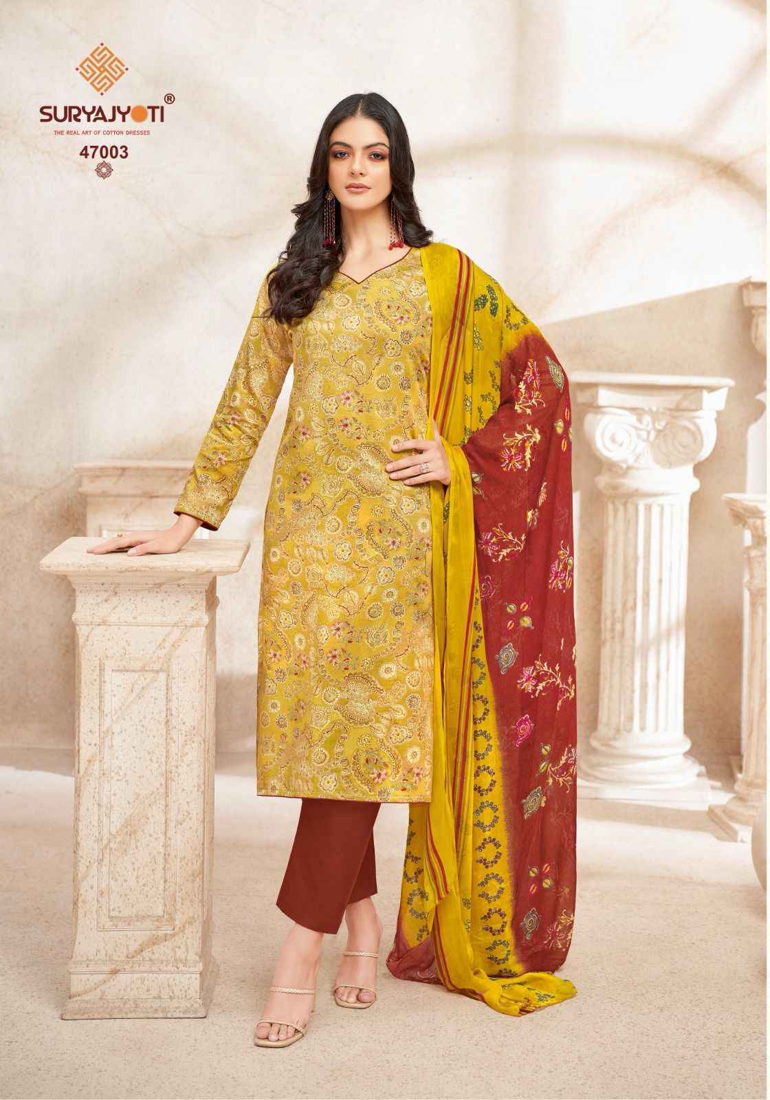 Suryajyoti Naishaa Vol 47 Wholesale Jam Satin Dress Material ( 10 pcs Catalogue