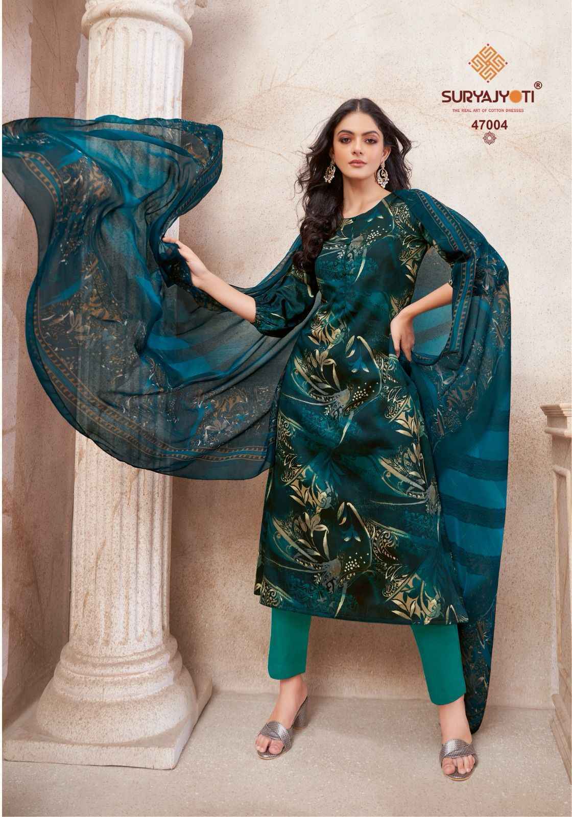 Suryajyoti Naishaa Vol 47 Wholesale Jam Satin Dress Material ( 10 pcs Catalogue