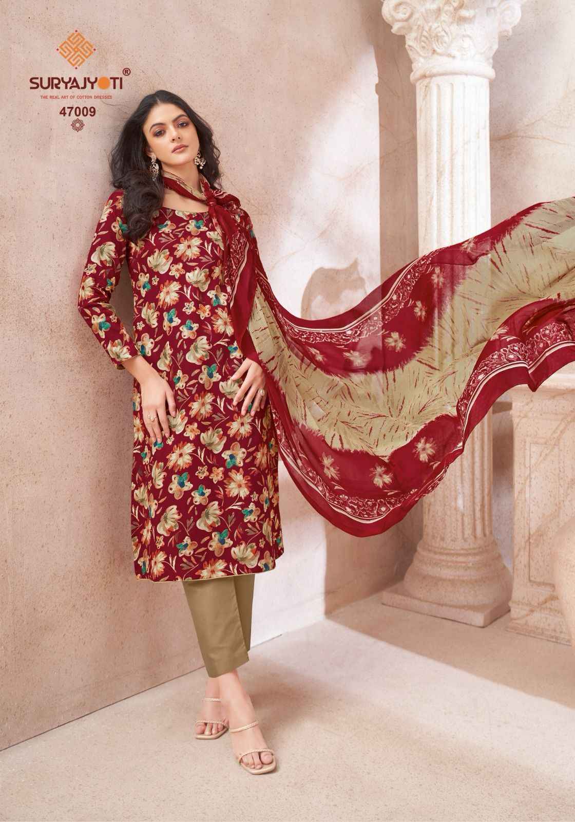 Suryajyoti Naishaa Vol 47 Wholesale Jam Satin Dress Material ( 10 pcs Catalogue