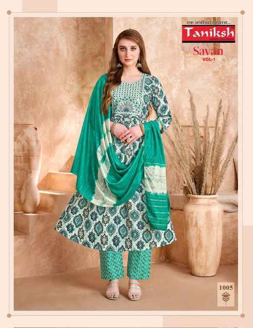 Taniksh Savan Vol 1 Viscouse Kurti Combo Wholesale Rate ( 8 Pcs Catalog )