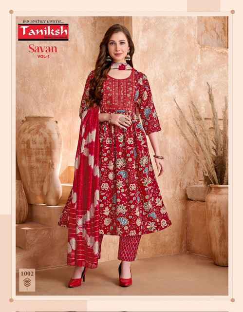 Taniksh Savan Vol 1 Viscouse Kurti Combo Wholesale Rate ( 8 Pcs Catalog )