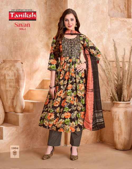 Taniksh Savan Vol 1 Viscouse Kurti Combo Wholesale Rate ( 8 Pcs Catalog )