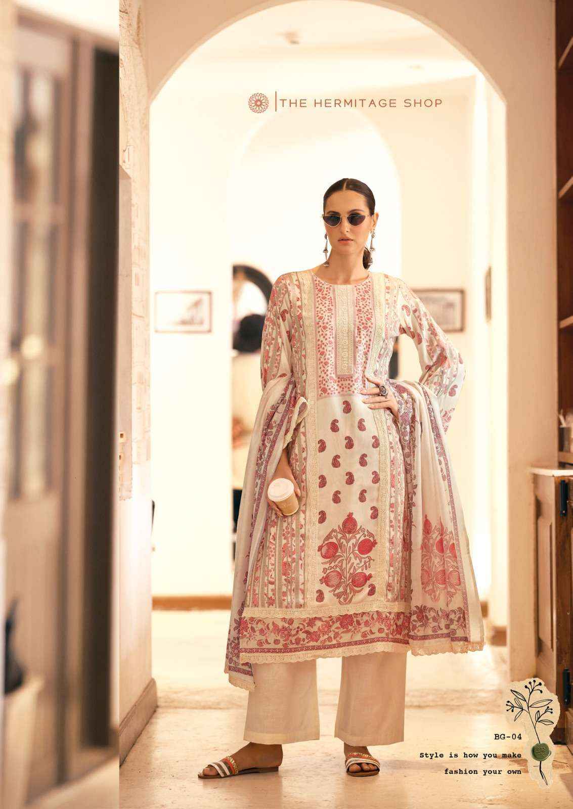 The Hermitage Shop Bagh Edition 3 Lawn Cotton Salwar Kameez Wholesale Rate ( 6 Pcs Catalog )