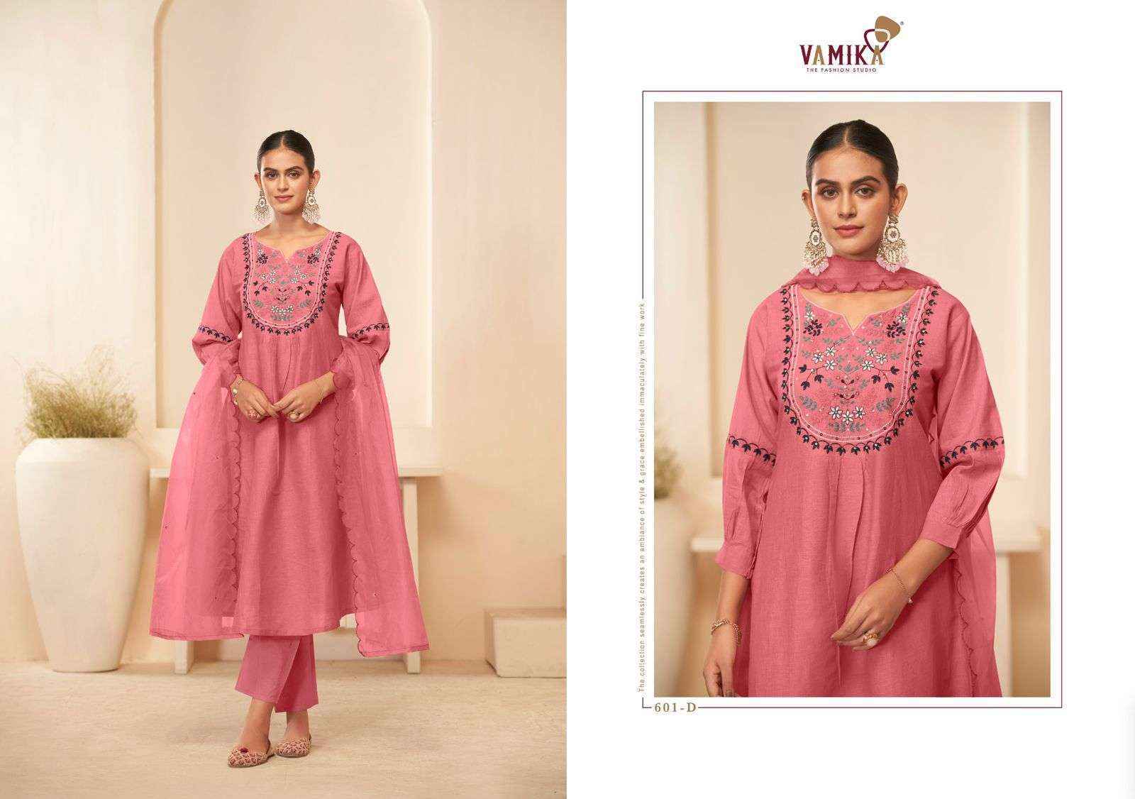 Vamika Rasmalai Vol 1 Wholesale Readymade Cambric Suits ( 4 pcs Catalogue