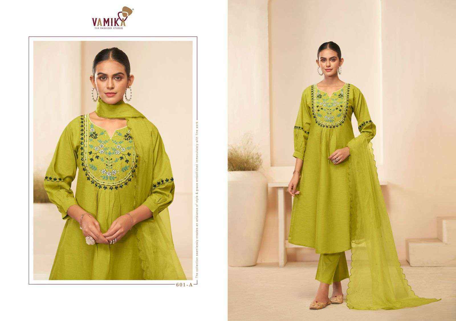 Vamika Rasmalai Vol 1 Wholesale Readymade Cambric Suits ( 4 pcs Catalogue