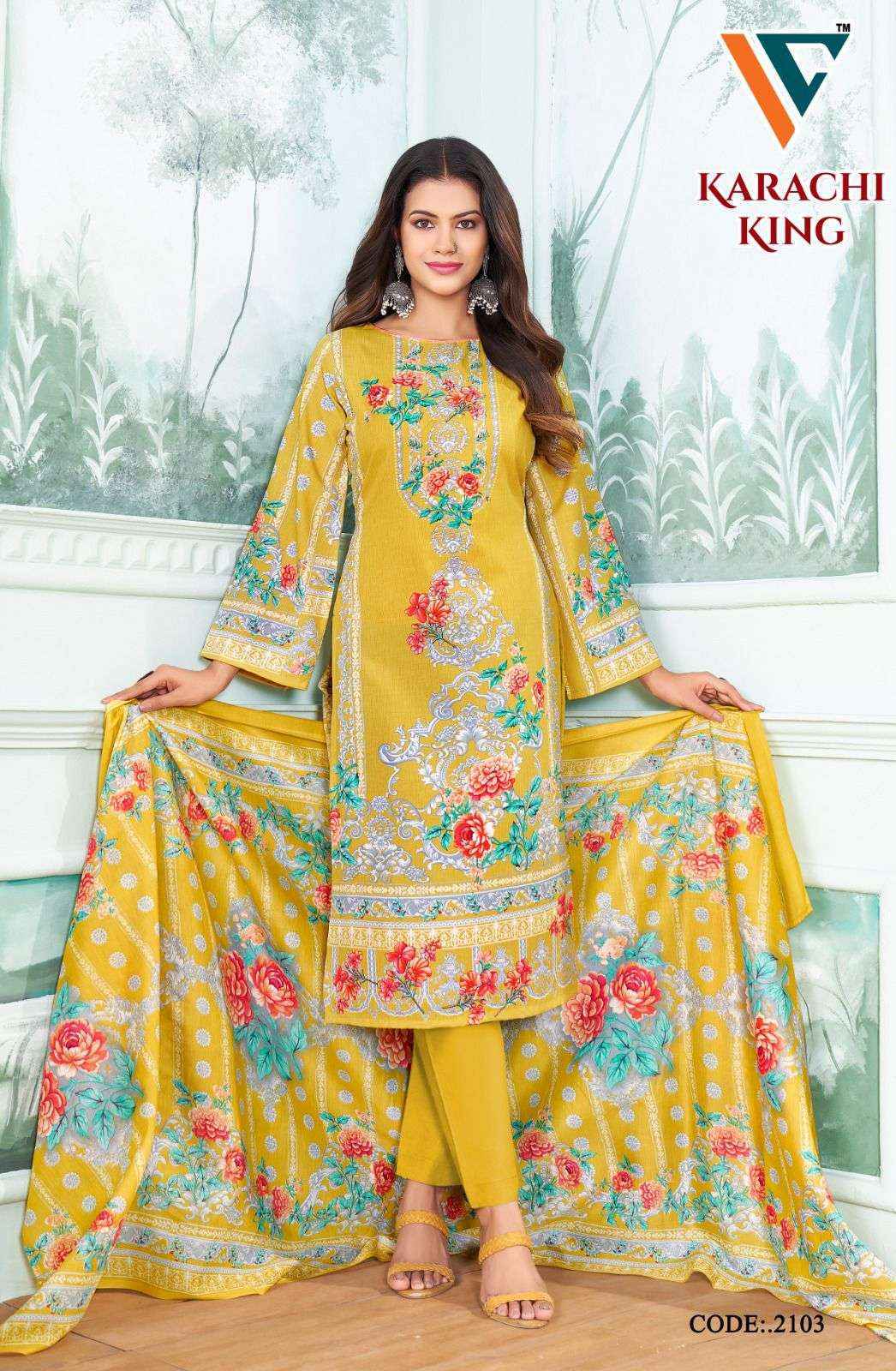 Vandana Karachi King Vol 21 Wholesale Cotton Pakistani ( 8 pcs Catalogue )