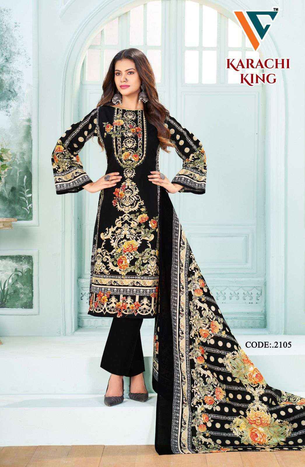 Vandana Karachi King Vol 21 Wholesale Cotton Pakistani ( 8 pcs Catalogue )