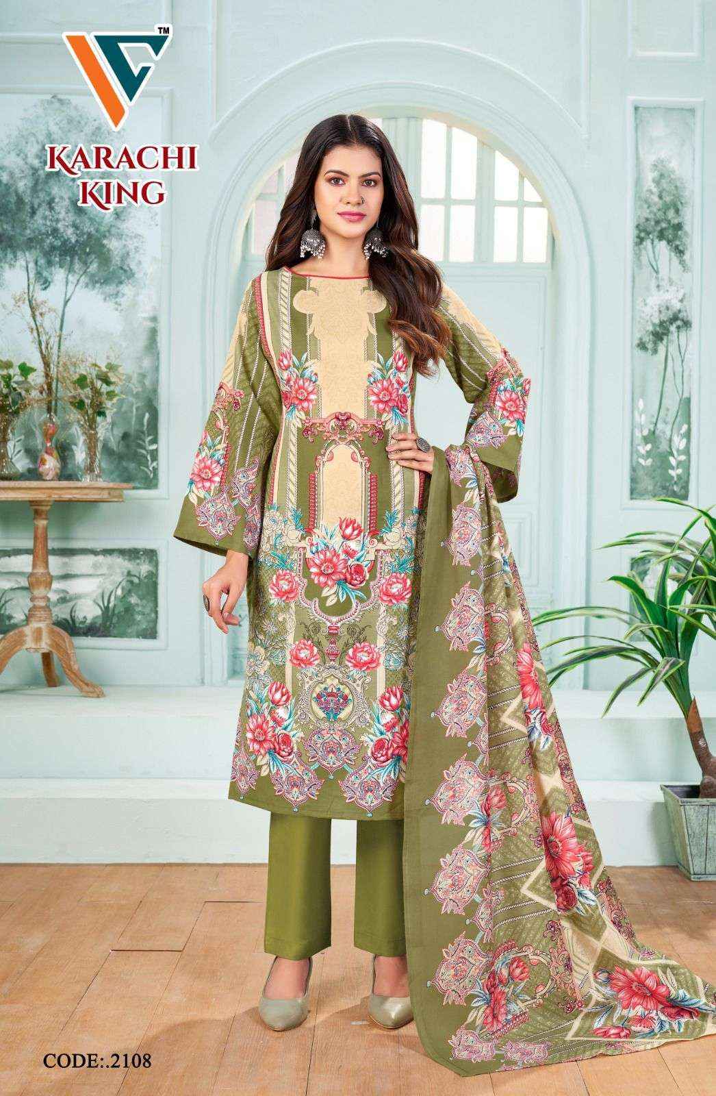 Vandana Karachi King Vol 21 Wholesale Cotton Pakistani ( 8 pcs Catalogue )
