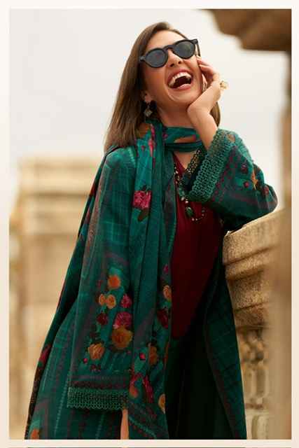 Varsha Blossom Aura Viscouse Pashmina Salwar Suit Wholesale Rate ( 4 Pcs Catalog )