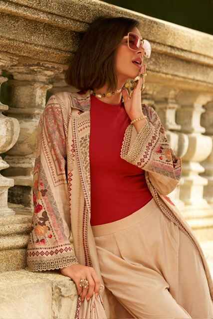 Varsha Blossom Aura Viscouse Pashmina Salwar Suit Wholesale Rate ( 4 Pcs Catalog )