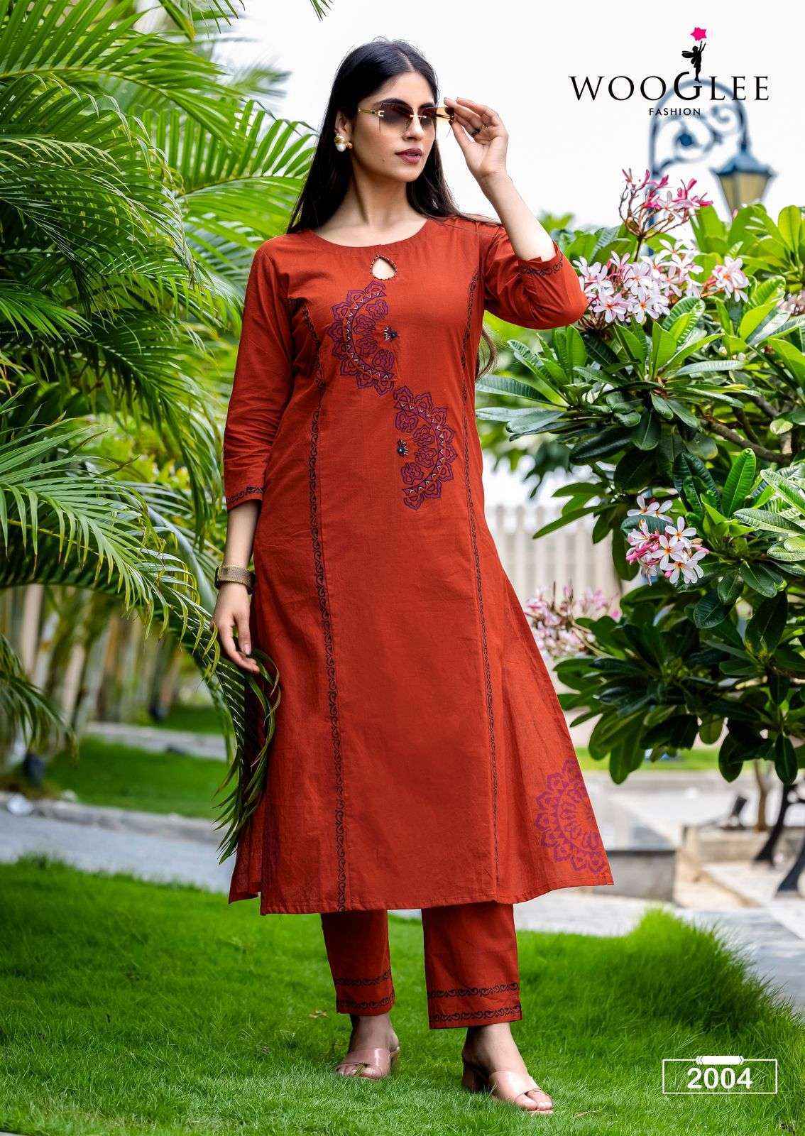 Wooglee Malvika Cotton Kurti With Bottom Wholesale Price ( 6 pcs Catalogue