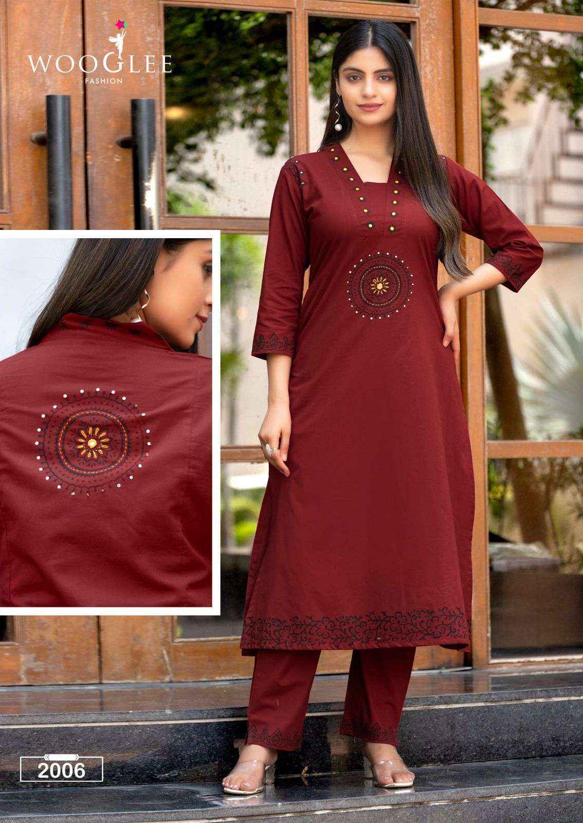 Wooglee Malvika Cotton Kurti With Bottom Wholesale Price ( 6 pcs Catalogue