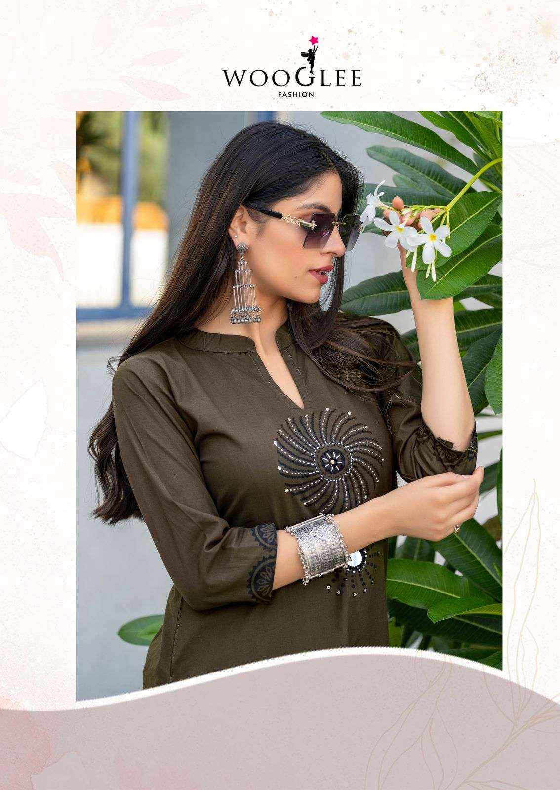 Wooglee Malvika Cotton Kurti With Bottom Wholesale Price ( 6 pcs Catalogue