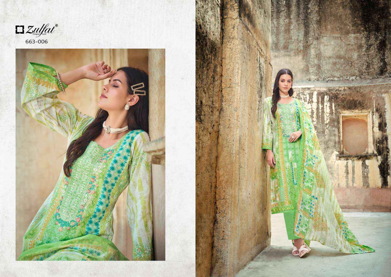 Zulfat Gulnaaz Vol 5 Cotton Dress Material New Catalog ( 8 pcs Catalogue