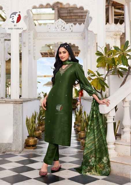 Anju Fabrics Nakhrali Vol 6 Modal Silk Kurti Combo Wholesale Rate ( 6 Pcs Catalog )