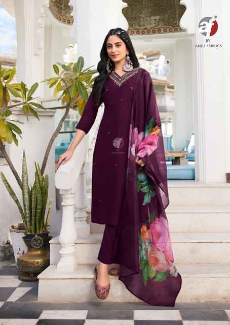 Anju Fabrics Nakhrali Vol 6 Modal Silk Kurti Combo Wholesale Rate ( 6 Pcs Catalog )