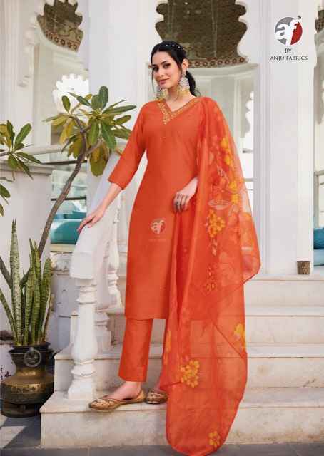 Anju Fabrics Nakhrali Vol 6 Modal Silk Kurti Combo Wholesale Rate ( 6 Pcs Catalog )