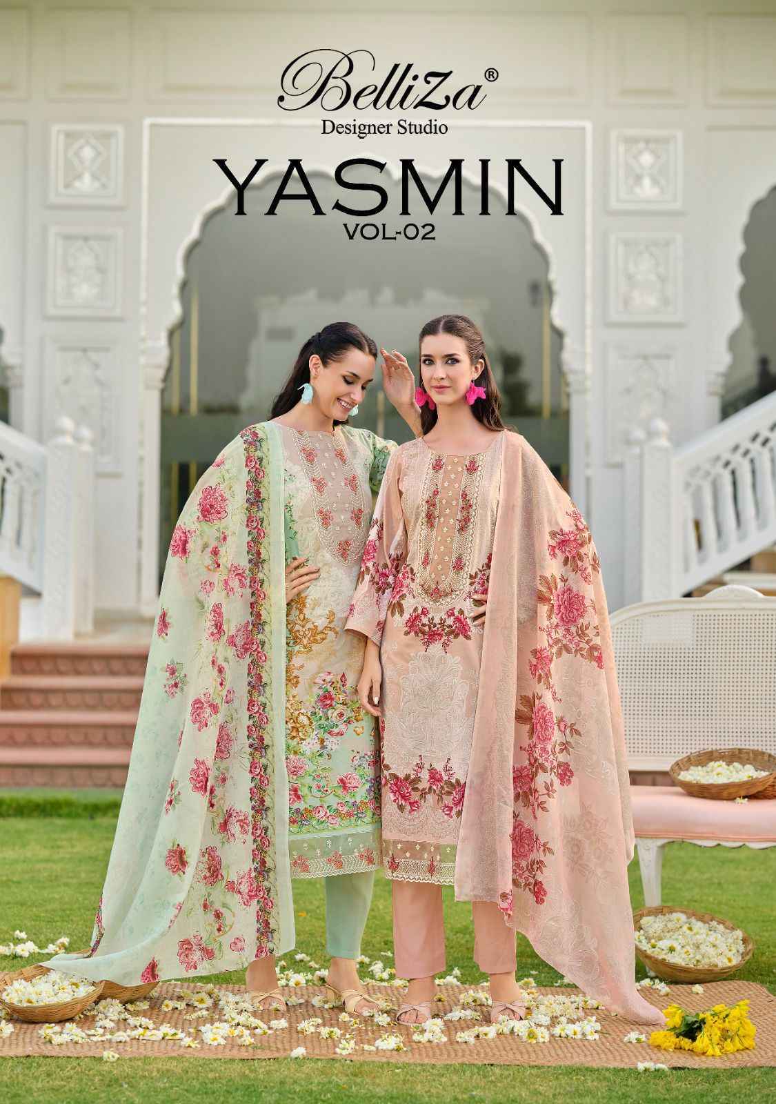 Belliza Designer Yasmin Vol 2 Cotton Dress Material Wholesale shop Surat ( 8 pcs Catalogeue )