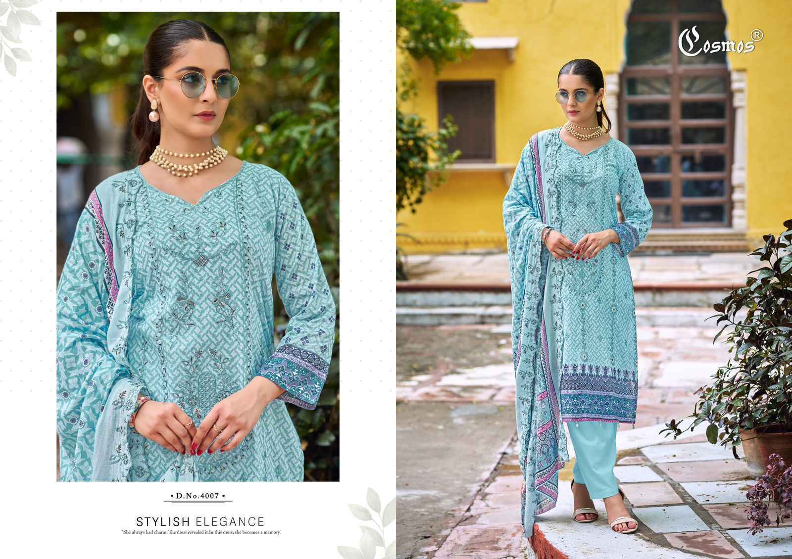 Cosmos Bin Saeed Vol 4 Cotton Dress Material Wholesale Price ( 8 pcs Catalogue )