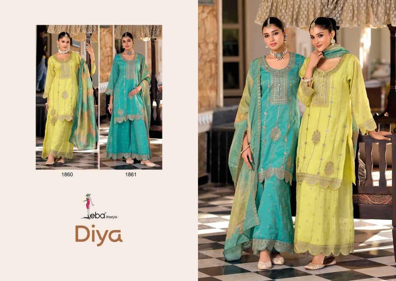Eba Lifestyle Diya Readymade Simar Dress Wholesale Rate ( 2 Pcs Catalog )
