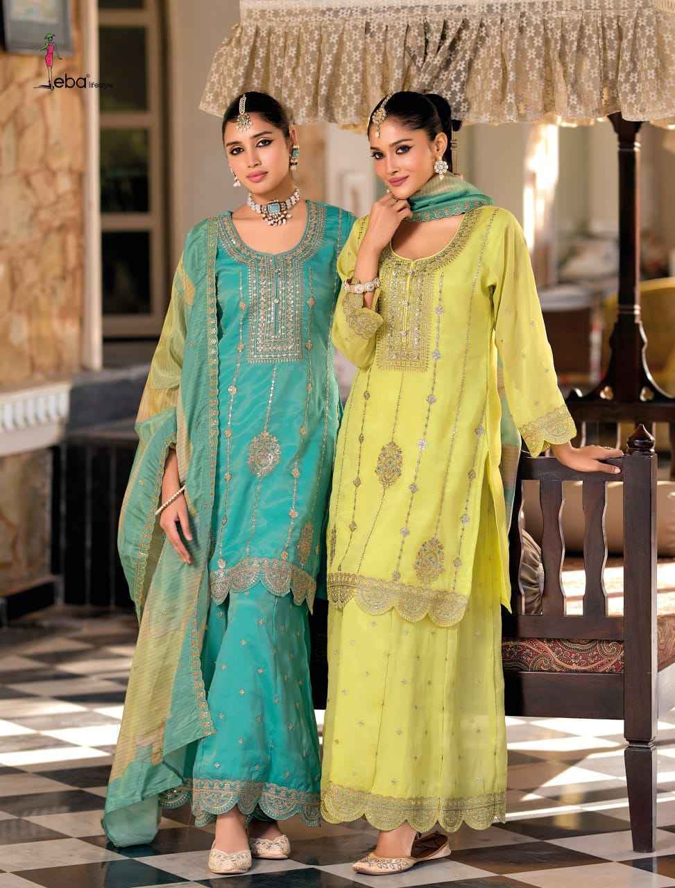 Eba Lifestyle Diya Readymade Simar Dress Wholesale Rate ( 2 Pcs Catalog )