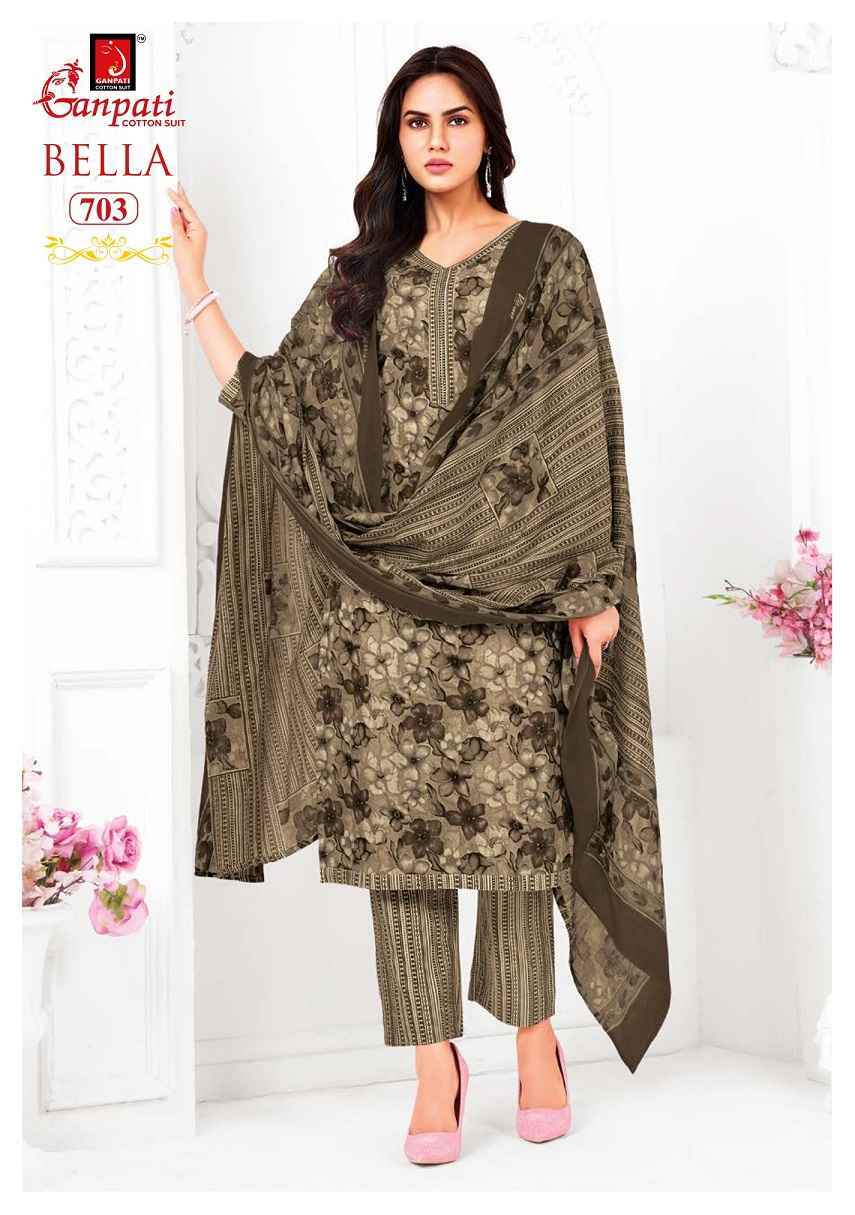 Ganpati Bella Patiyala Vol 7 Cotton Salwar Kameez Wholesale Rate ( 15 Pcs Catalog )