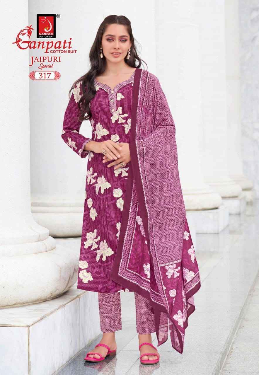 Ganpati Jaipuri Special Vol 15 Readymade Cotton Dress Wholesale Rate ( 15 Pcs Catalog )